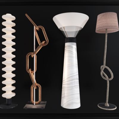 现代创意落地灯组合