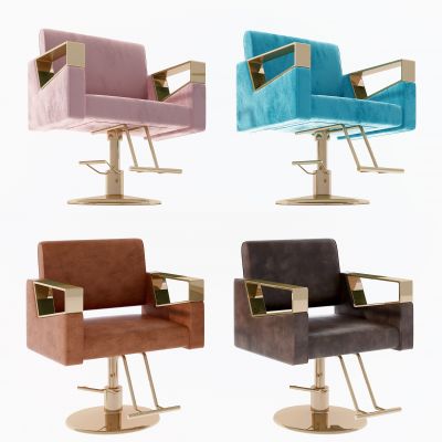 现代轻奢理发店椅