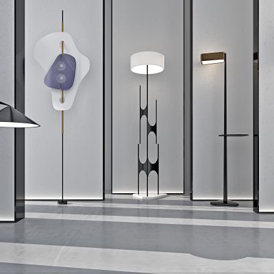 现代时尚落地灯组合