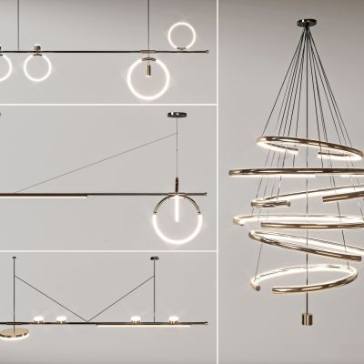 现代吊灯3D模型