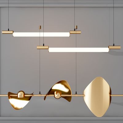 现代轻奢吊灯3D模型