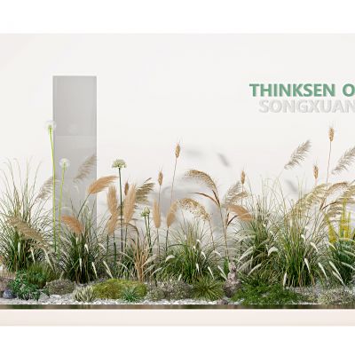 现代绿植芦苇，稻草美陈植物