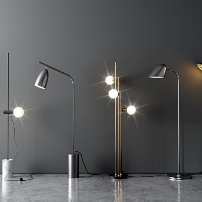 工业风金属落地灯