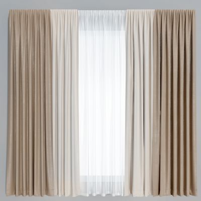 现代简约窗帘垂帘纱帘
