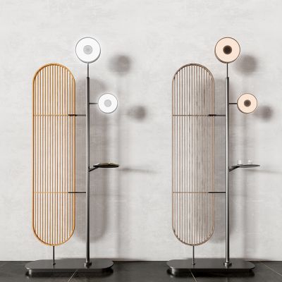 新中式个性落地灯3D模型