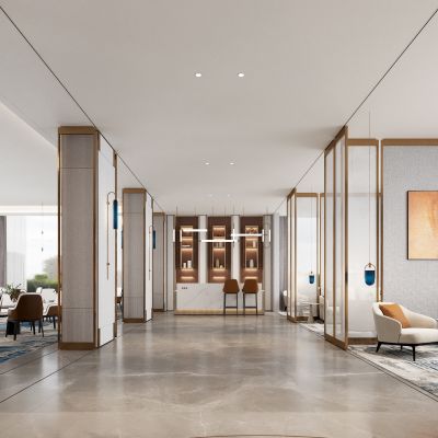 现代售楼处 接待区