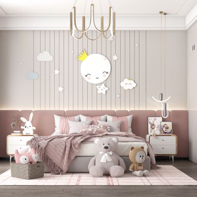 现代儿童房女孩房