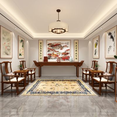 古典家具玄关_中堂