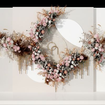 现代花草花卉美陈玫瑰花_花艺_花卉_婚庆_婚礼