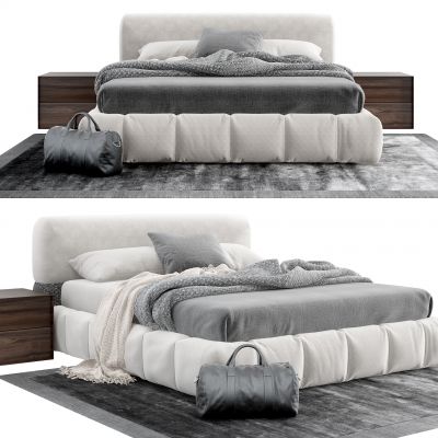 现代双人床  床具组合