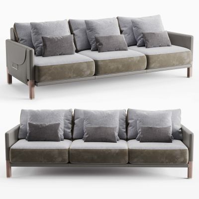 现代多人沙发