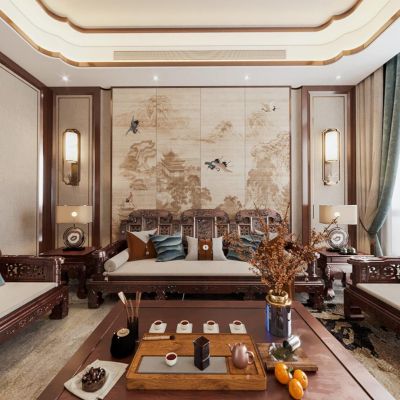 古典红木家具客餐厅