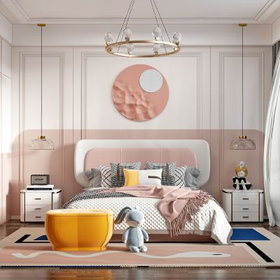 现代儿童房,女孩房