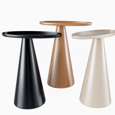 现代圆形小边几