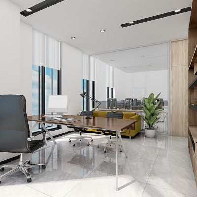 现代公共办公区，办公室，