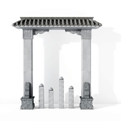 新中式大门,门头,户外门洞