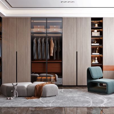 现代衣帽间