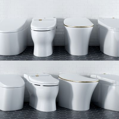 现代马桶组合 坐便器