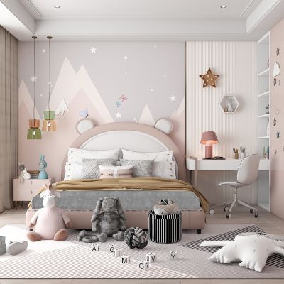 现代儿童房女孩房