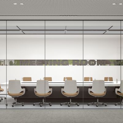 现代办公室，开敞开放办公