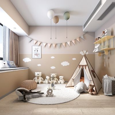 现代儿童玩具房