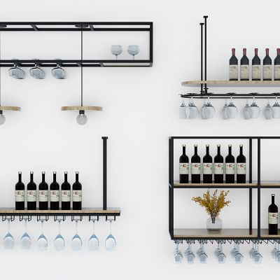 工业风铁艺酒架吊架