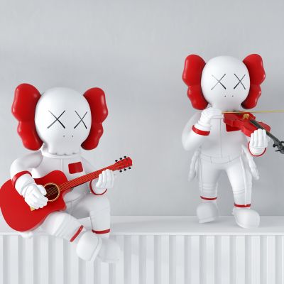 现代kaws玩偶摆件