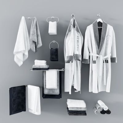 现代卫浴用品毛巾_浴袍