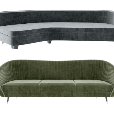 现代休闲多人沙发  异形沙发