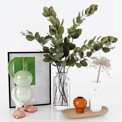 现代玻璃花瓶摆件