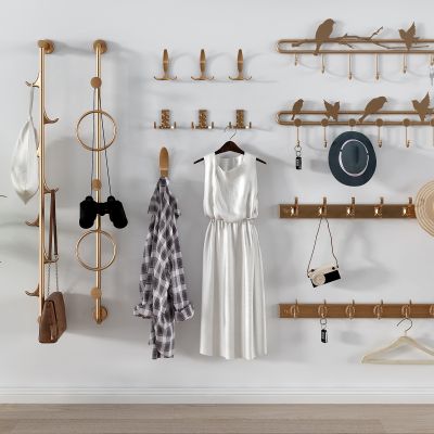 现代金属衣帽架 挂钩