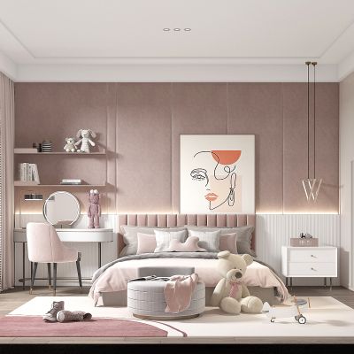 现代女孩房儿童房