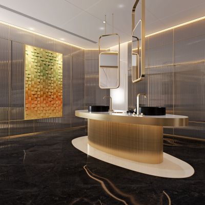 现代酒店公共卫生间