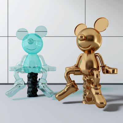 现代公仔动物雕塑