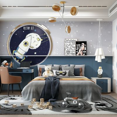 现代儿童房,男孩房