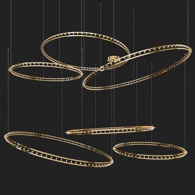 现代金属led吊灯