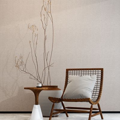 新中式绳编户外休闲椅,圆形边几