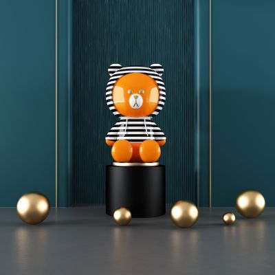 现代网红小熊雕塑 摆件