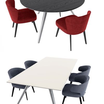 现代餐桌椅组合