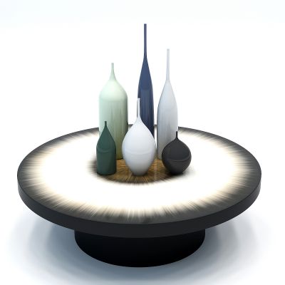 新中式圆形茶几