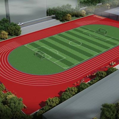 现代学校操场跑道
