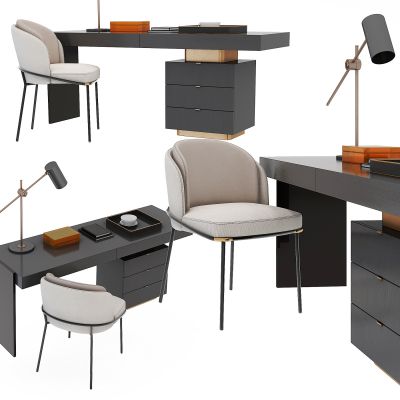 现代意大利 Minotti书桌椅