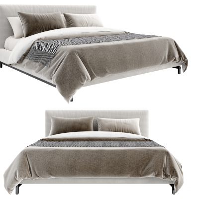 现代双人床 床具