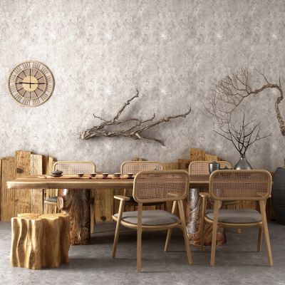 新中式茶桌茶椅组合