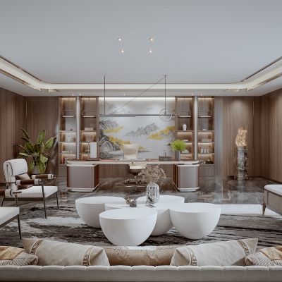 新中式总经理办公室