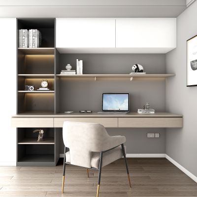 现代书房、书桌椅组合