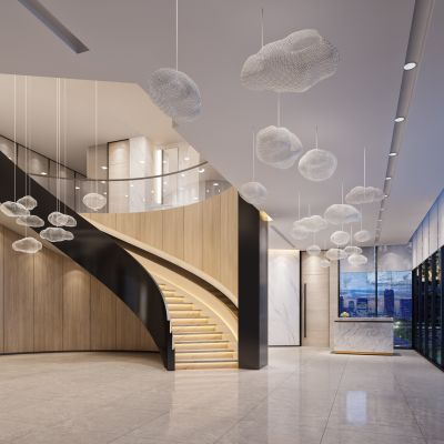 新中式售楼处3D模型