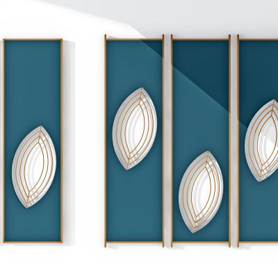 现代隔断组合 ,屏风