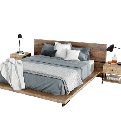 北欧双人床  床具