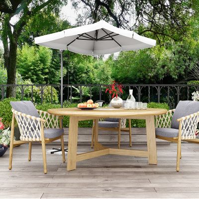 户外景观花园阳台桌椅遮阳伞组合